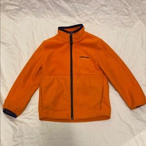 Lands' End Vibrant Orange Fleece Jacket